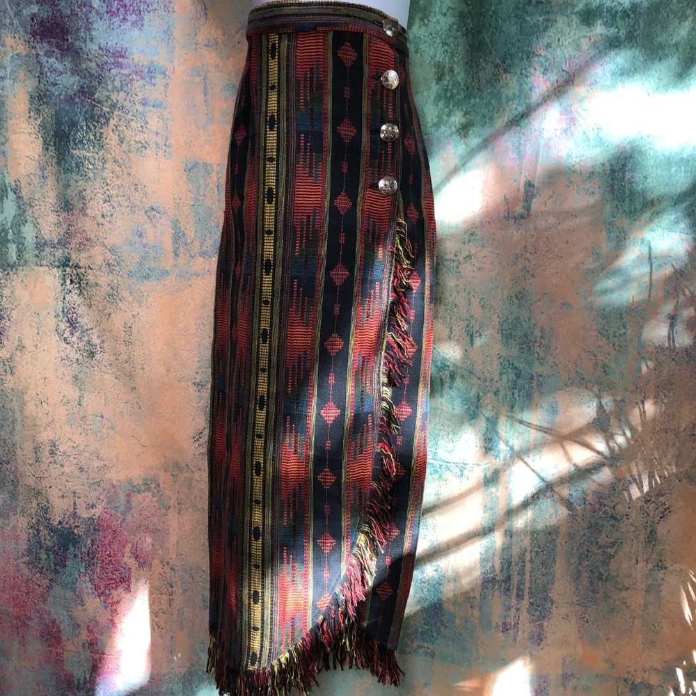 ☀️ Panhandle Slim Stunning Southwestern Wrap Skirt